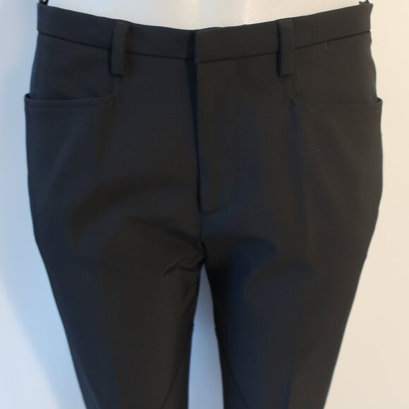 Womens Prada Black Flat Front Ankle Zip Dress Pants 42 US/6 * - Picture 6 of 13